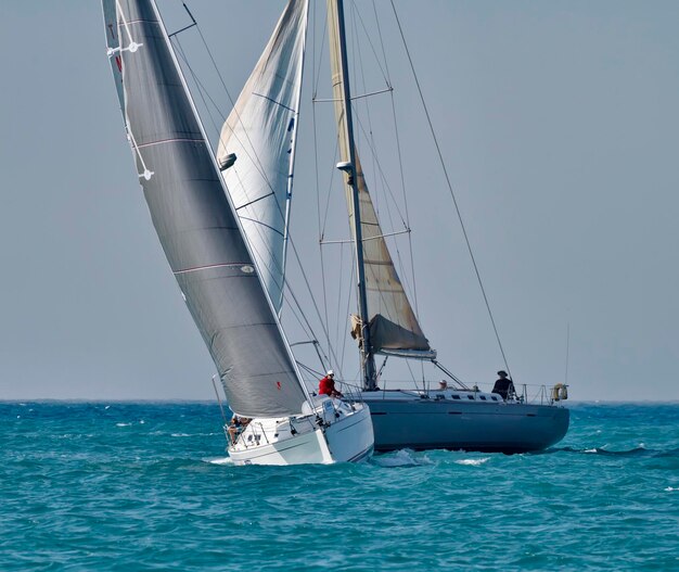 Italia Sicilia Mar Mediterraneo gara di barche a vela