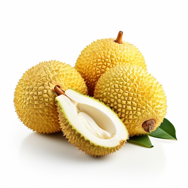 Jackfruit freschi isolati su uno sfondo solido