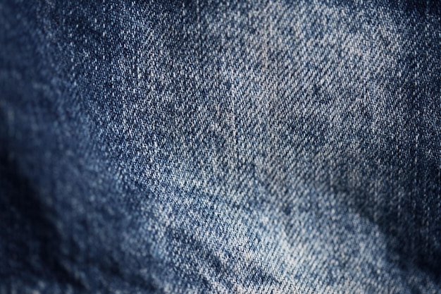 Jeans denim texture close up focus solo un punto morbido sfondo blured sfondo