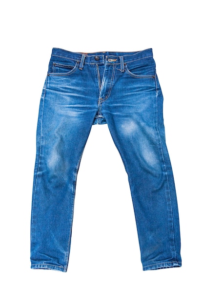 jeans maschili blu isolati su bianco