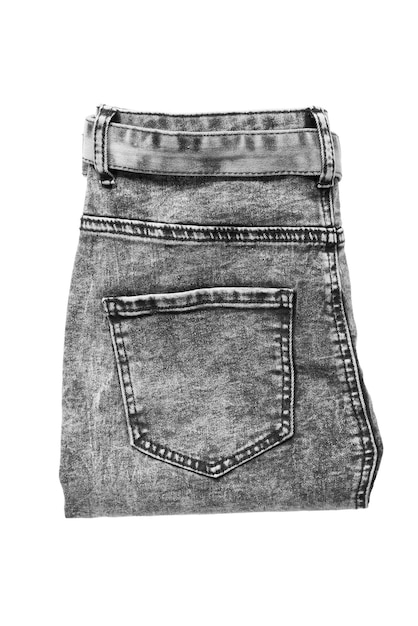 Jeans piegati isolati