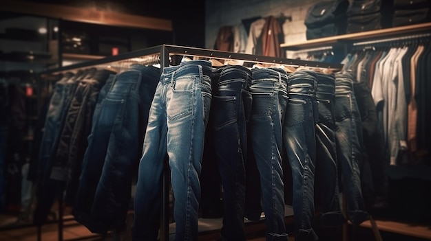 Jeans presso il negozio Generative Ai