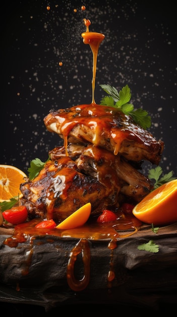 Jerk Chicken un piatto di carne alla griglia piccante giamaicano