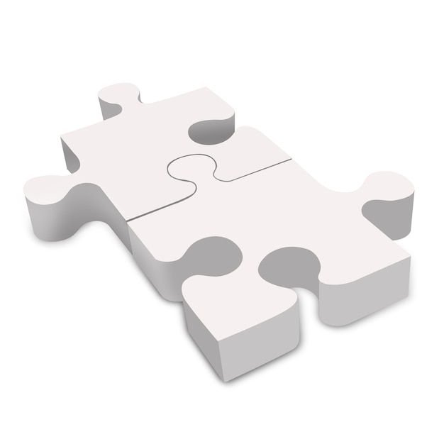 Jigsaw puzzle due pezzi