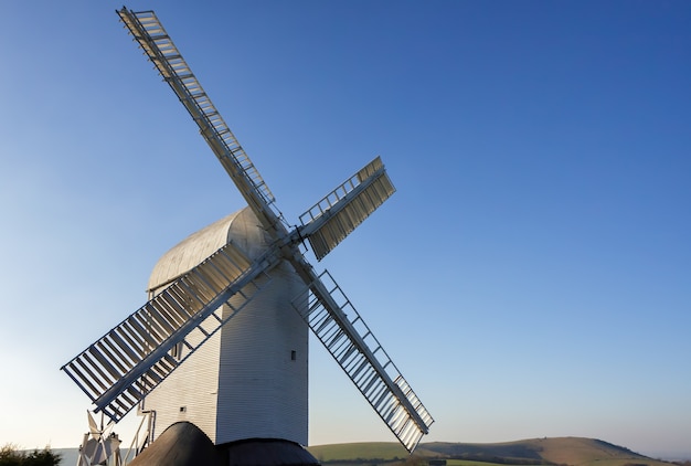 Jill Windmill in una giornata di inverni a Clayton East Sussex