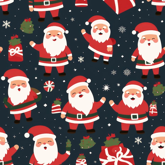 Jolly Santa Claus Disegni a piastrelle