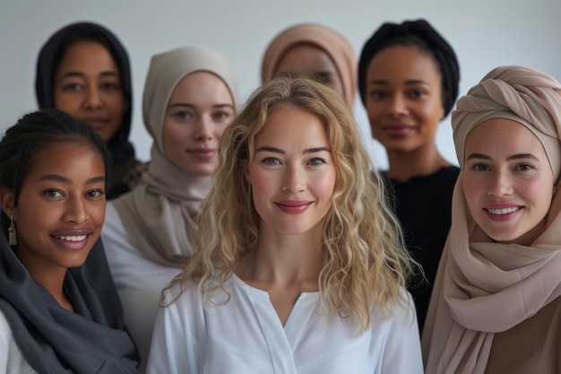 Joyful Diverse Women with Colorful Hairstyles CloseUp Joyful diverse women with colorful hairstyles