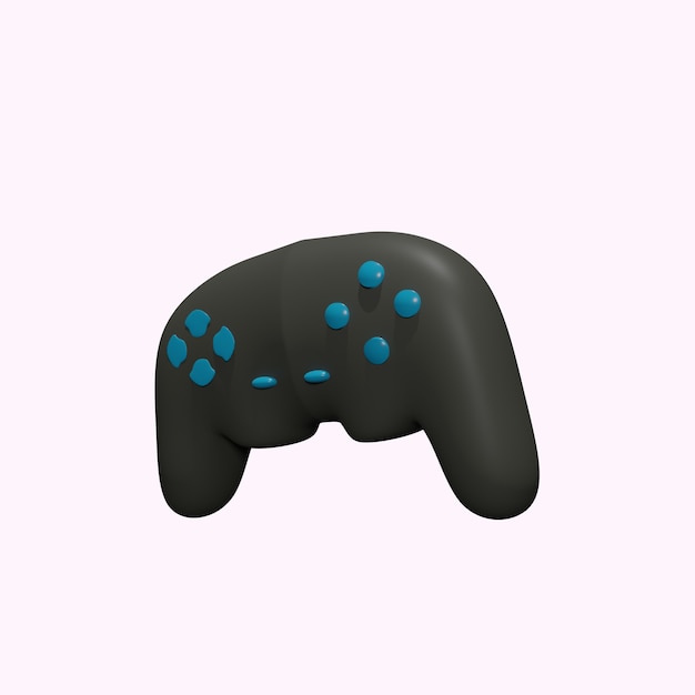 Joystick per controller di gioco gamepad 3d nero