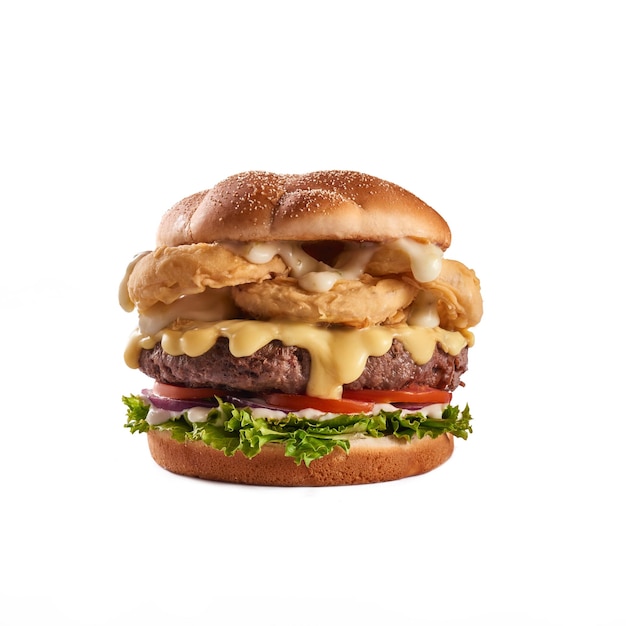 Juicy Burger Fast food deliziosa immagine di hamburger