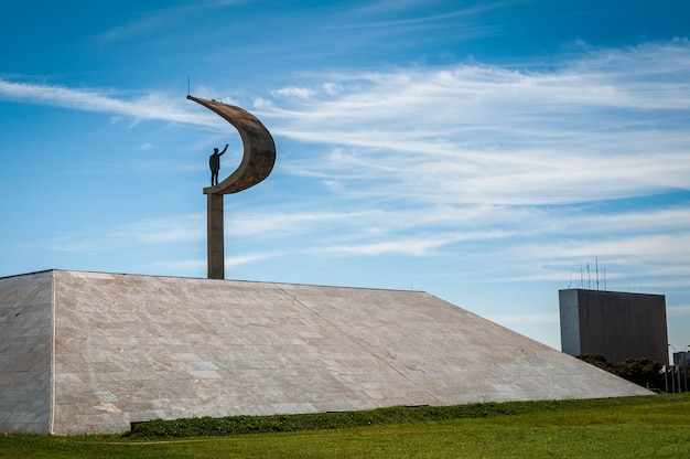 Juscelino kubistchek statua jk memorial a brasilia df brasile il 14 agosto 2008