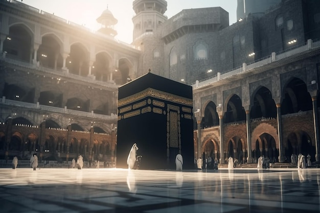 Kaaba alla Mecca Hajj musulmani arabia saudita generativa ai