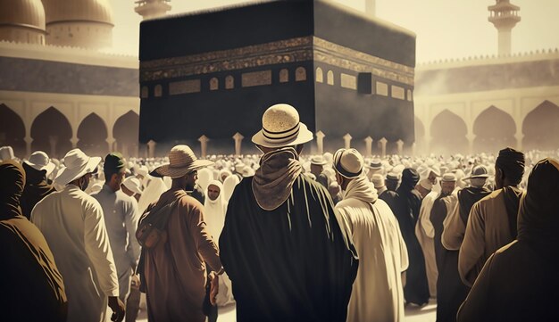 kaaba con pellegrini hajj