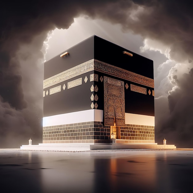 Kaaba Una foto drammatica