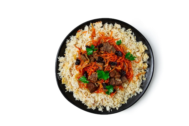 Kabuli pulao pilaf il piatto nazionale dell'Afghanistan riso con carne fatto in casa nessun popolo