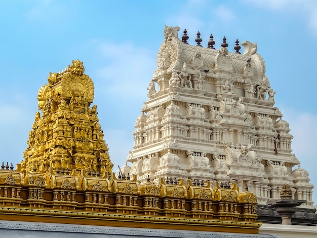 Kanchipuram India Vista del tempio di Kamakshi Amman a Kanchipuram