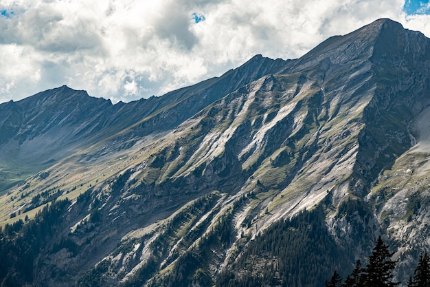 Kandersteg Svizzera - Vista su Bunderspitz, Allmegrat e First