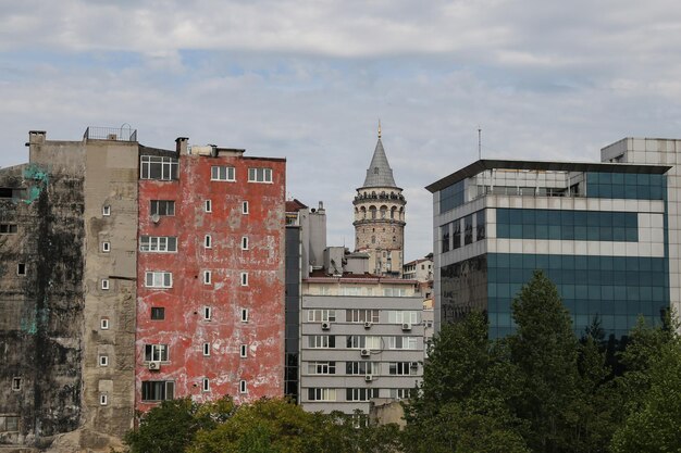 Karakoy e Torre di Galata nella città di Istanbul