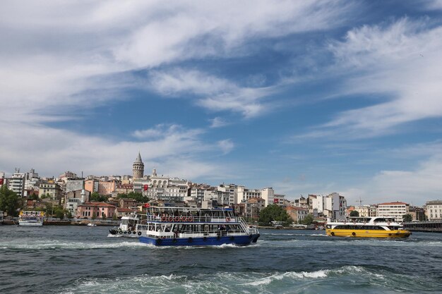 Karakoy e Torre di Galata nella città di Istanbul