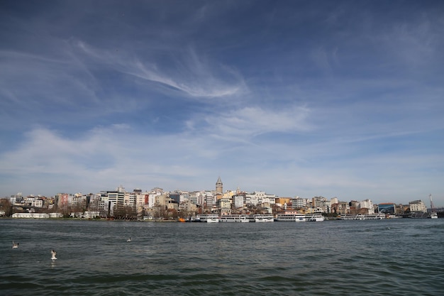 Karakoy e Torre di Galata nella città di Istanbul