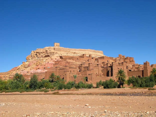 Kasbah Ait Ben Haddou nel deserto del Sahara Ouarzazate Marocco