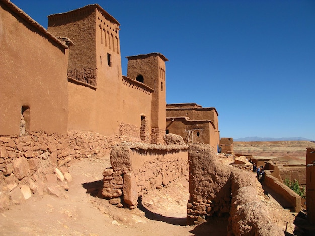 Kasbah Ait Ben Haddou nel deserto del Sahara Ouarzazate Marocco