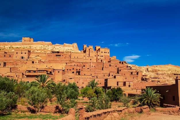 Kasbah Ait Ben Haddou nelle montagne dell'Atlante.