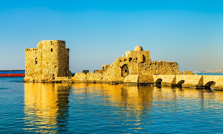 Kastil Laut Sidon di Lebanon