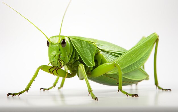 Katydid sullo sfondo trasparente