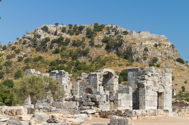 Kaunos antica città di Dalyan in Turchia