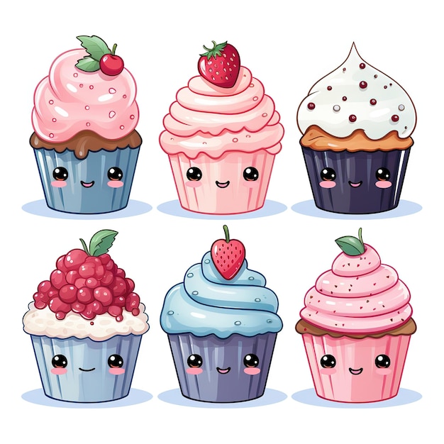 Kawaii dolce cupcake