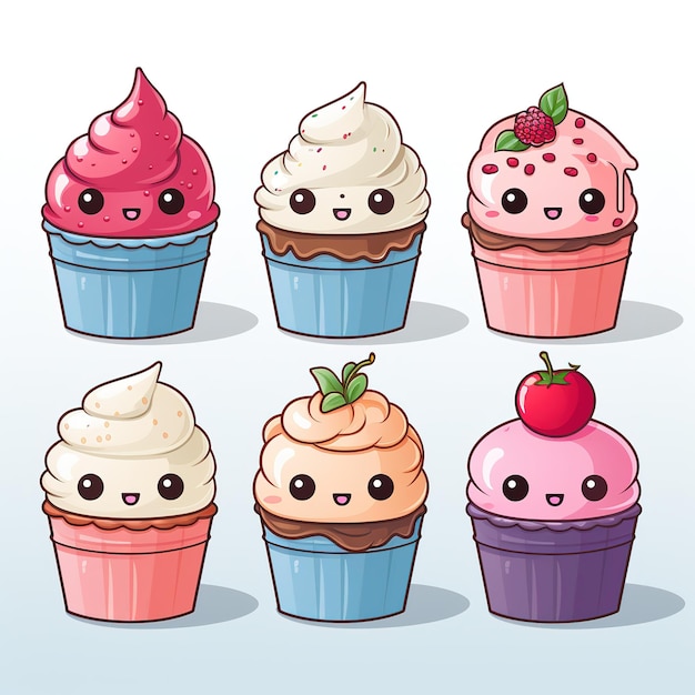 Kawaii dolce cupcake