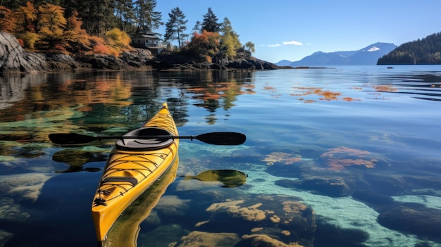 Kayak sul lago Tahoe California Stati Uniti d'America