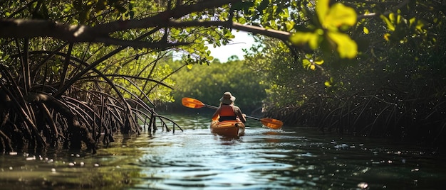 Kayak tra le mangrovie Esplorazione serena degli ecosistemi costieri