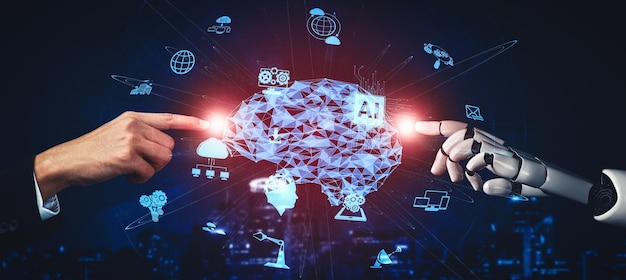 Kecerdasan buatan dan machine learning masa depan Mlp untuk robot atau cyborg droid AI