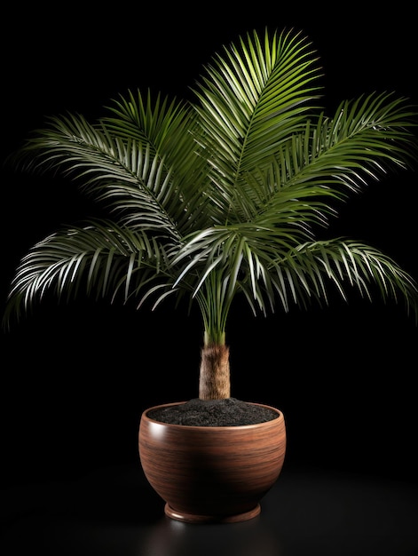 Kentia Palm Howea forsteriana Studio Shot isolato su sfondo trasparente AI generativa