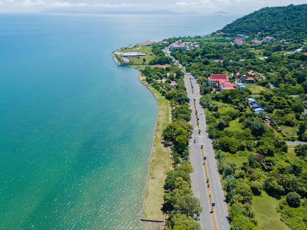 Kep Provincia vista sul cielo Mare estate Cambogia