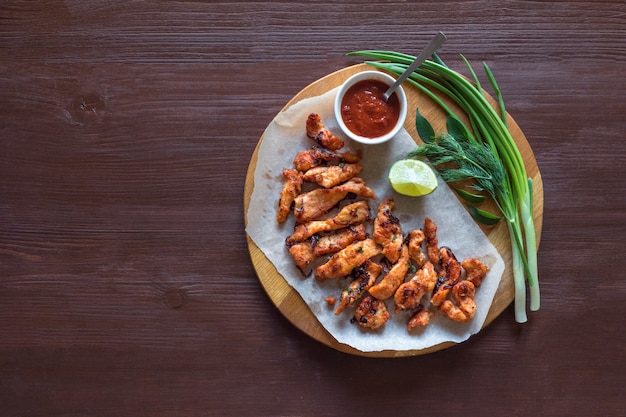 Kerala Chicken Pakoda. Yummy pakora preparati in stile sud indiano. Cibo indiano