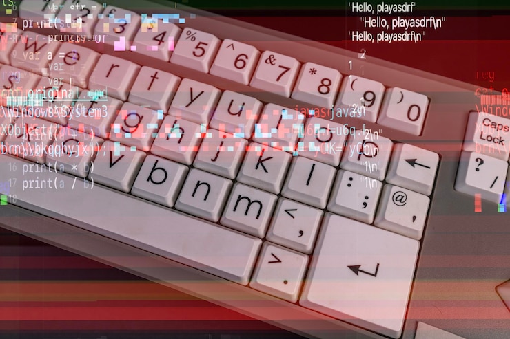 Photo keyboard komputer vintage