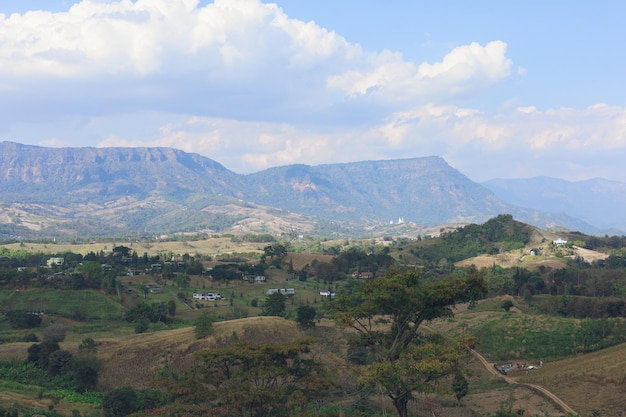 Khao Kho un paesaggio montuoso che circonda la Thailandia