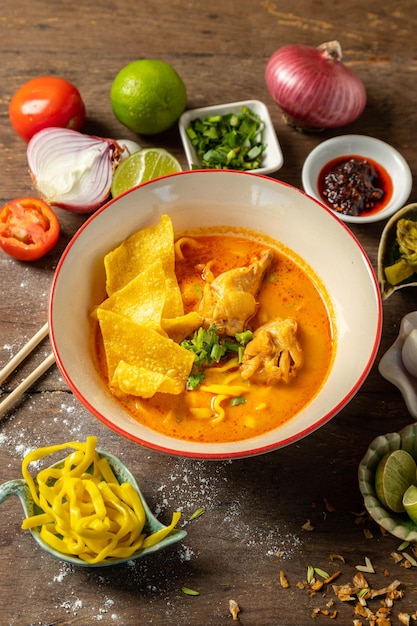 Khao Soi Kai cibo tailandese settentrionale