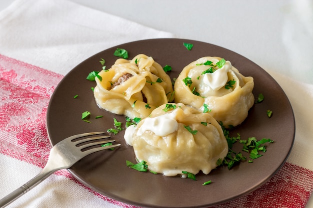 Khinkali, manti, posa, buzi, gnocchi