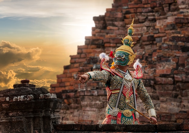 Khon, azione di spettacoli di pantomima della Tailandia