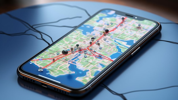 Kiev Ucraina 23 agosto 2019 La posizione di Stoccolma su Google Maps visualizzata su uno smartphone moderno