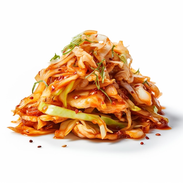 kimchi su sfondo bianco