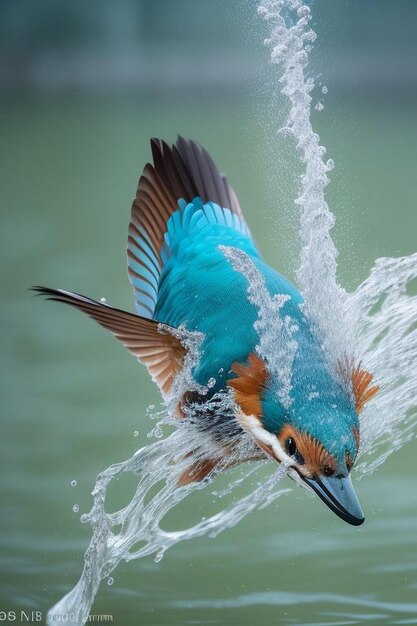 Kingfisher Alcedo in questo momento