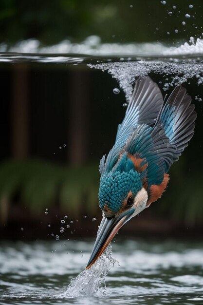 Kingfisher Alcedo in questo momento