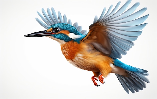 Kingfisher comune in trasparenza