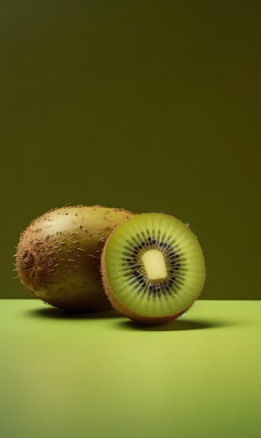 Kiwi fresco che vola nel ristorante del fondo dello studio e nel fondo del giardino