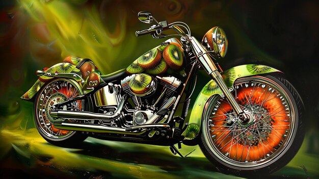 Kiwi Harley Painted Ride su misura