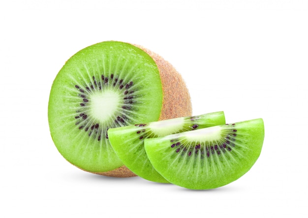 Kiwi isolato su bianco